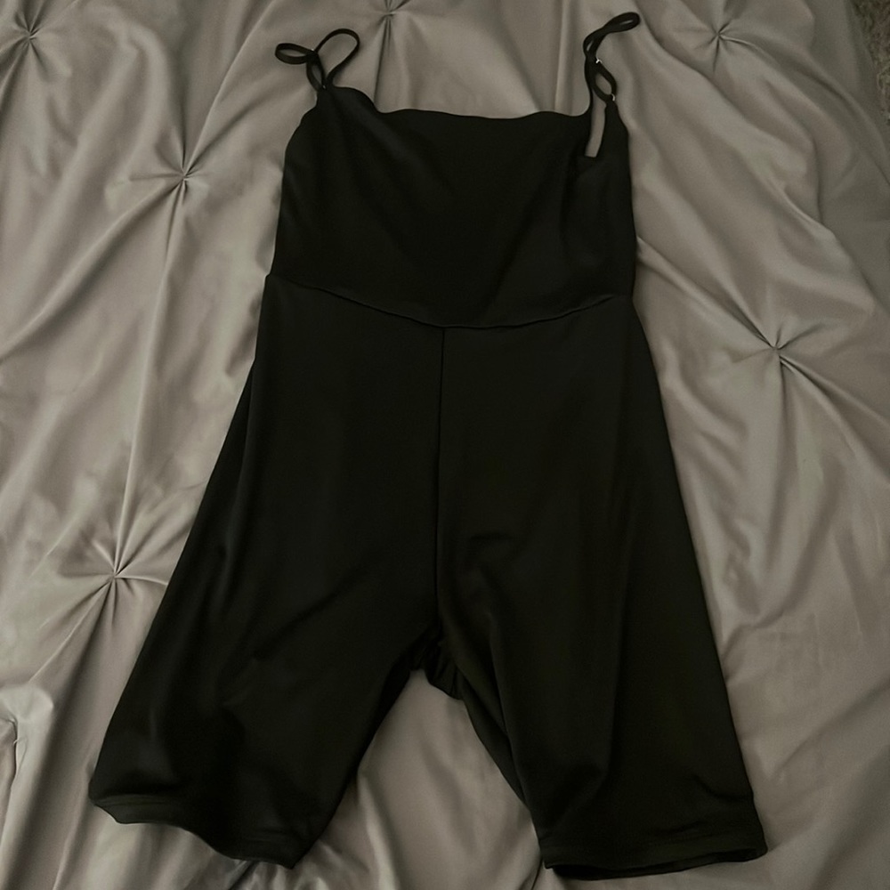 Hey Babe black backless unitard